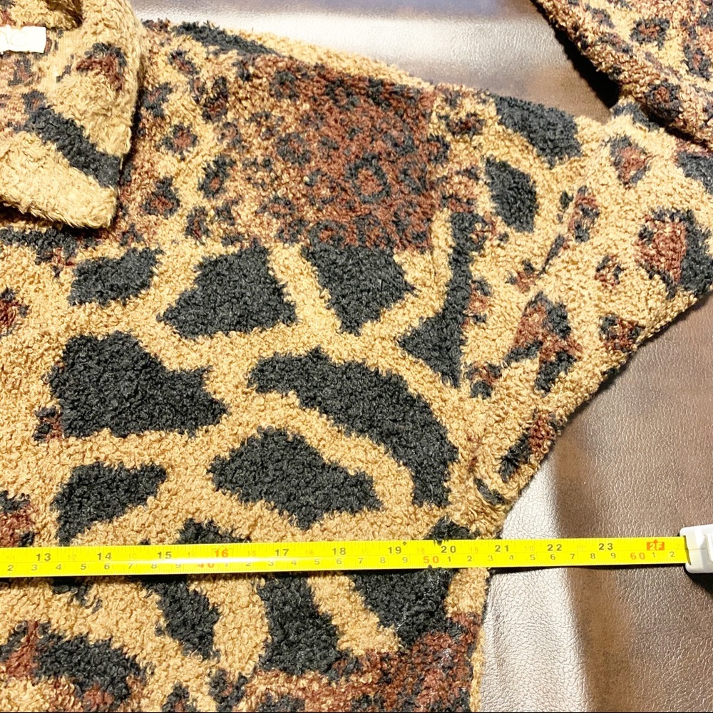 Cache Animal Print Button Front Medium Jac - image 5